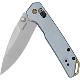Kershaw Mini Iridium Folding Pocket Knife, 3 inch D2 Steel Blade, DuraLock, Aluminum Handle, Pocketclip