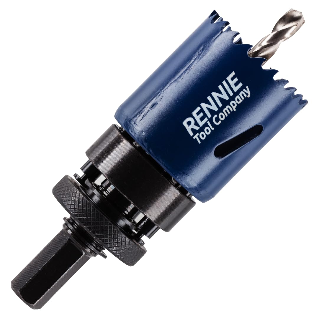 32mm Hole Saw Bi-Metal With Arbor And Pilot Drill For Drilling/Cutting Wood, Plastic, Metal Sheet, Stainless Steel, Pipes, Drywall, Circular Holesaw Set M35 5% Cobalt Bi Metal Hole Cutter