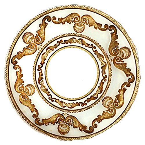 1 Charger Plates. Benzara BM174288 Round Plastic Charger Plate, One