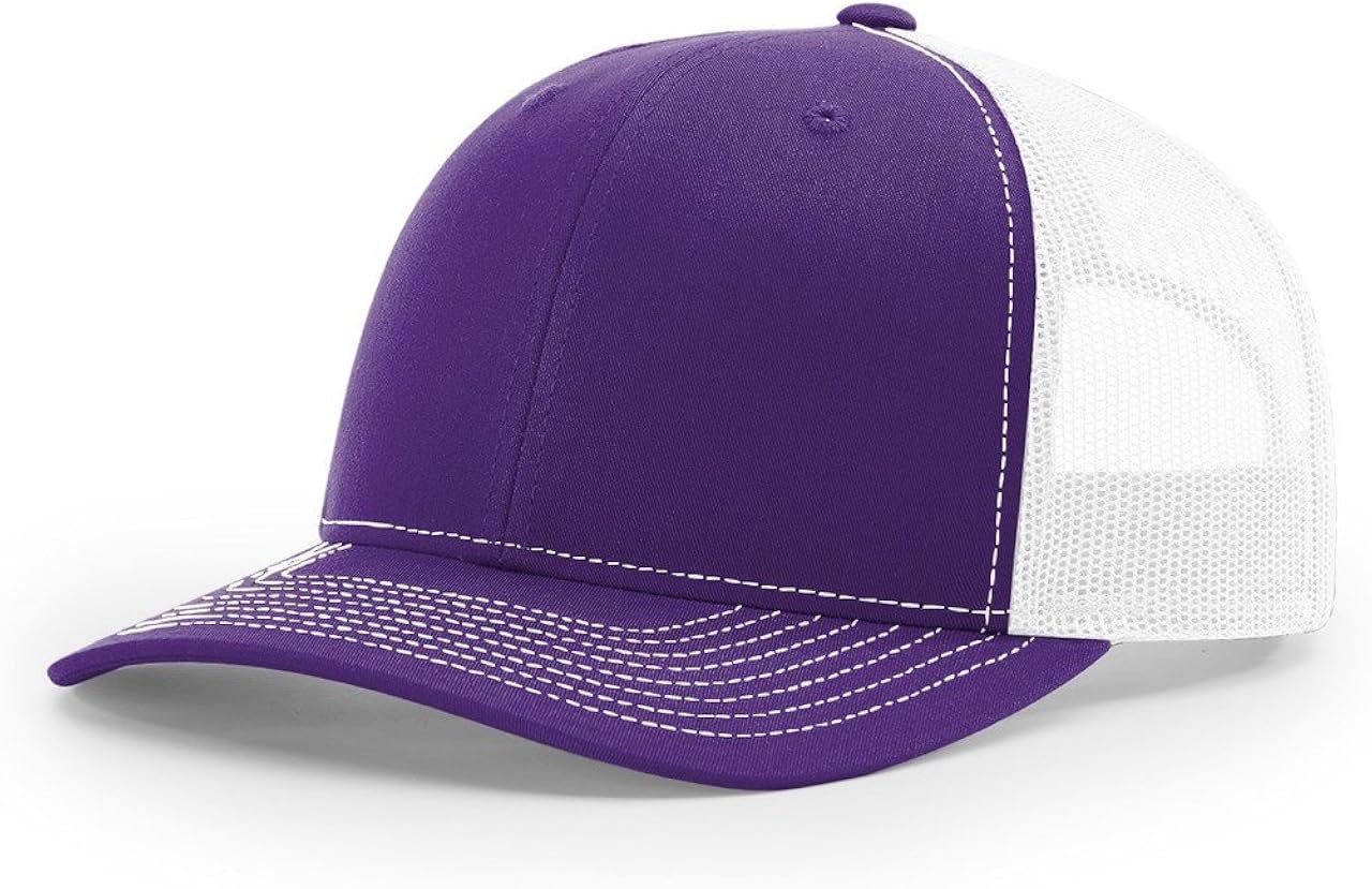 purple trucker cap