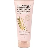 Cocomagic Frizz Control Air Dry Cream | Anti-Frizz Styling Cream | Helps to Calm and Smooth Frizzy Hair | Paraben Free, Cruelty Free, Made in USA (6 oz)