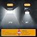 Solar Lights Outdoor [60 LEDs], Gixvdcu Solar Powered Motion Sensor Lights Waterproof Security Wireless Wall Lights with 270° Wide Angle for Outdoor, Garden, Patio Yard, Deck Garage, Fence (2 Pack)