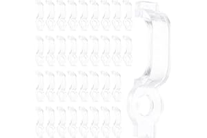 NESTINGHO 100pcs Arc-Shaped LED Strip Light Clips 10mm Resin Mounting Brackets for Indoor LED Light Fixing