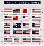 Stars and Stripes American Flags Collectible Stamp Sheet of 20 33¢ Stamps