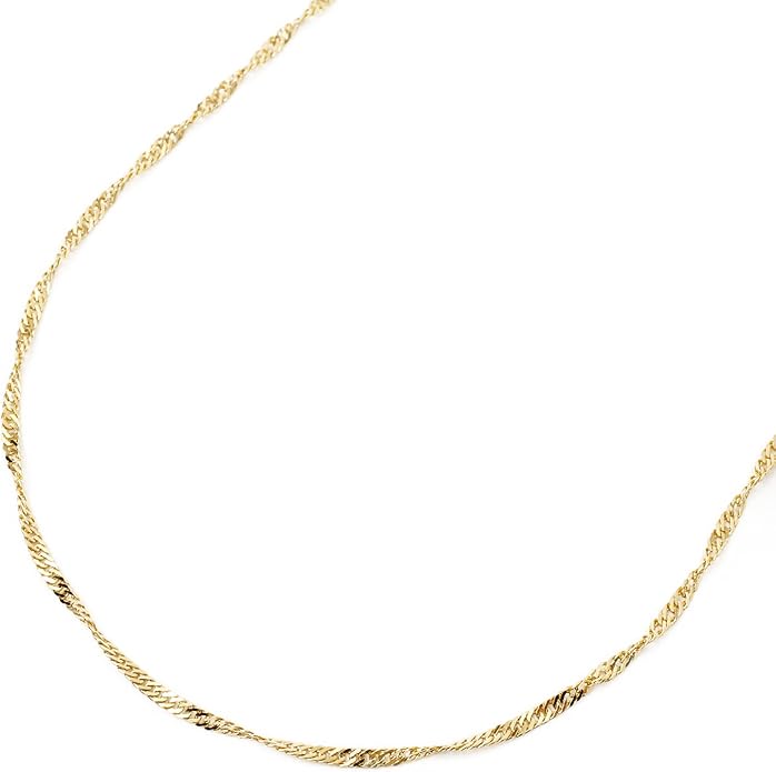 18金 ネックレス スクリュー チェーン 60cm 男女兼用 2 6g チェーン 通販 Amazon