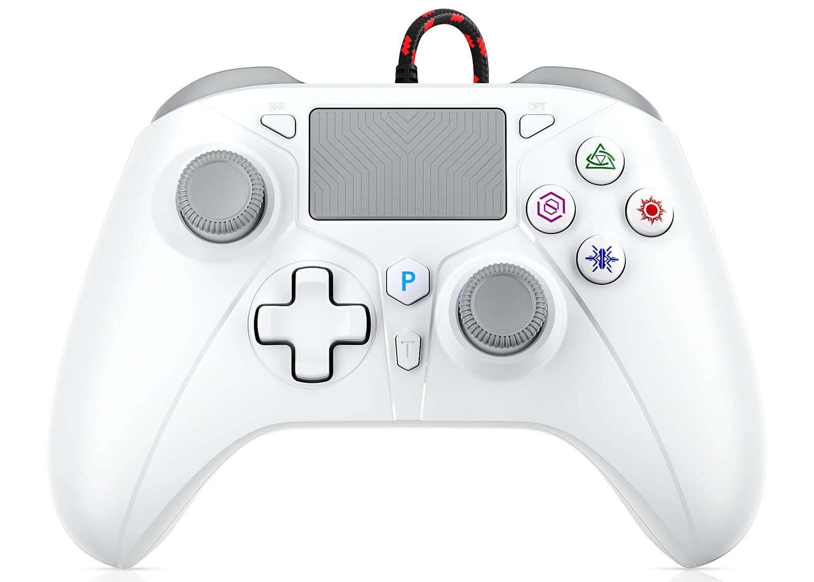 Photo 1 of Dinosoo 10ft Wired for PS5 Controller, Compatible with PlayStation 5/PS4 and PC, with Hall Effect Joystick Turbo Programmable Back Button Multi