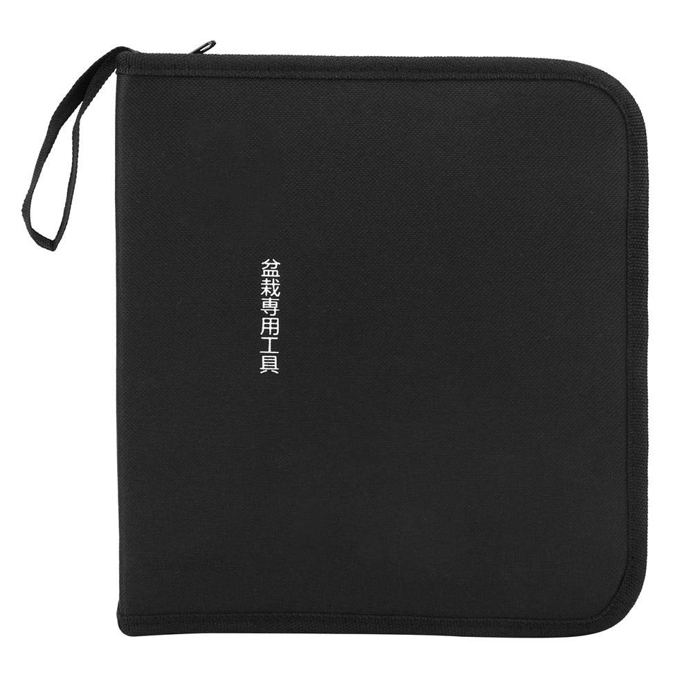 Fdit Garden Bonsai Tool Bag Portable Organizer Bag Pouch Holder for Indoor Mini Hand Gardening Tools