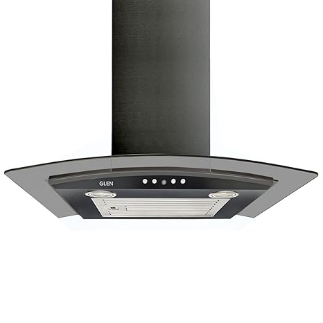 Glen 60 cm 1000 m3/hr Chimney (6071 EX, 1 Baffle Filter, Black)