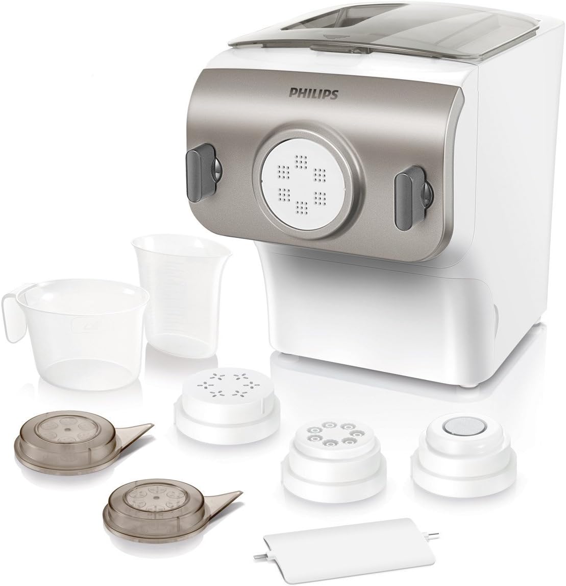 Philips Premium Collection Pasta & Noodle Maker Machine with 4 Shaping