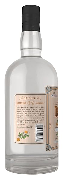 DHOS ORANGE – NON-ALCOHOLIC LIQUOR WITH ORANGE, TANGERINE, SWEET VANILLA & SPICE – NON-ALCOHOLIC SPIRIT TO MIX DELICIOUS MARGARITAS & MOCKTAILS – KETO-FRIENDLY, ZERO SUGAR, ZERO PROOF – 750 ML