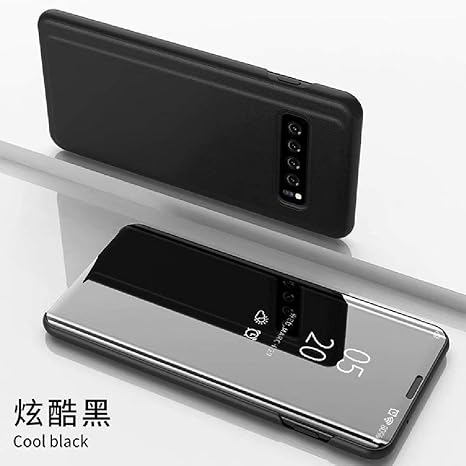 Amazon Co Jp Galaxy S105g Flip ケース Top Make Up Plated Mirror Window Bright View Flip Video Stand カバー Huzige Slim Smart App Awake Sleep Phone ケース For Samsung Galaxy S10 5g Scan Qr Package