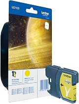 Brother LC-1100Y Yellow Ink Cartridge Standard Yield 325 Pages Brother Genuine view 1