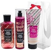 Bath & Body Works Emily in Paris CHAMPAGNE IN PARIS 3pc Bundle Gift Set with a Red Bow for Holidays - Mist, Body Cream and Shower Gel - Full Size