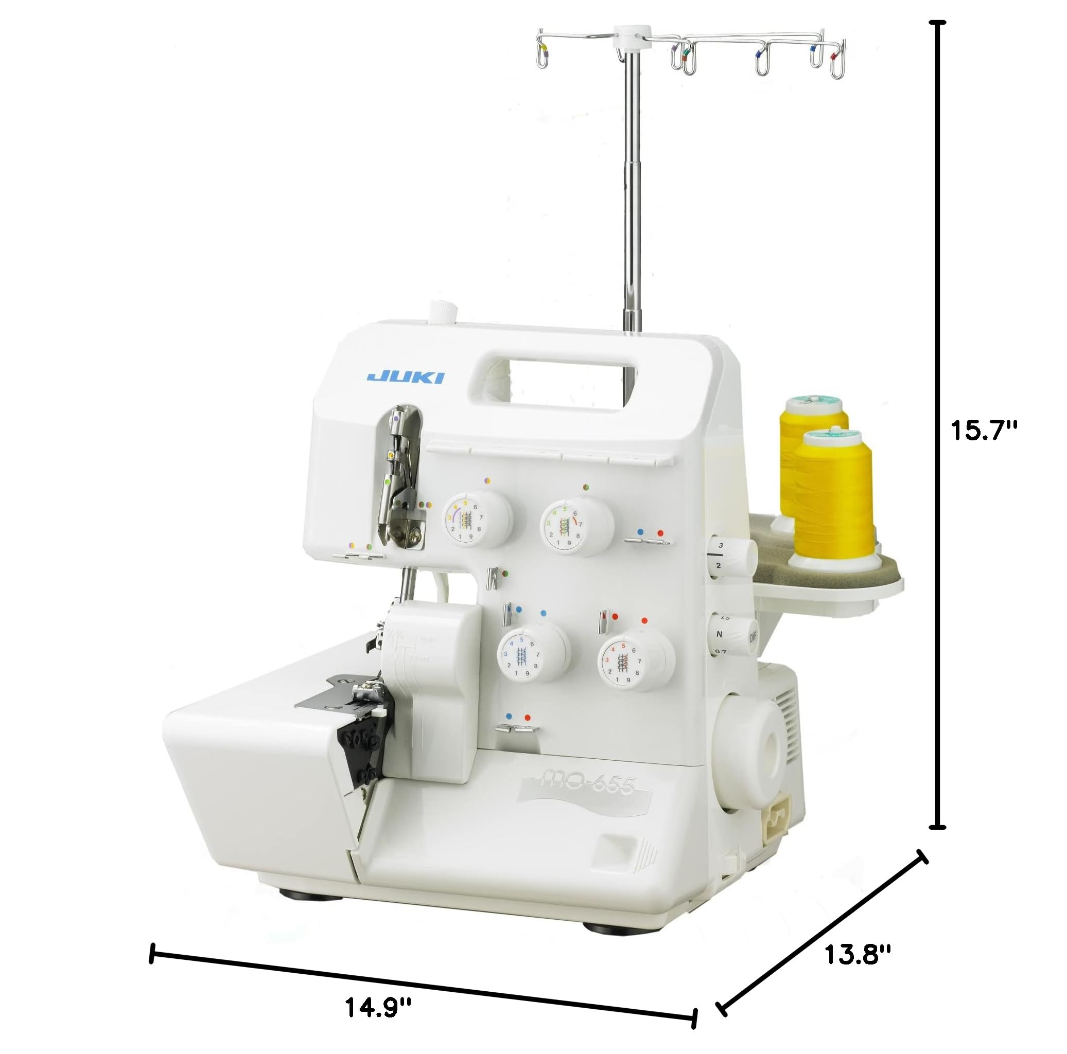 JUKI MO-655 2/3/4/5 Thread Serger Sewing Machine with Pearl Finish