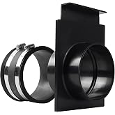 TonGass (1-Set) 4-Inch Blast Gate Set for Dust Collection Systems | Vacuum Fittings with Easy to Use and Efficient Sliding Gate Works with Flexible Hose Cuff Coupler
