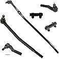 TRQ Tie Rod and Adjusting Sleeve Front 6 Piece Kit for 92-06 Ford E250 E350 E450 Van