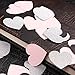Aonor 2 Packs Glitter Hearts Confetti for Table Decor, Bridal Shower, Wedding Party Decorations, Silver, 1.2