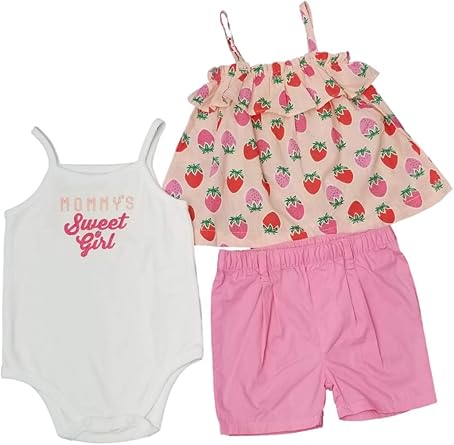 strawberry baby girl outfit