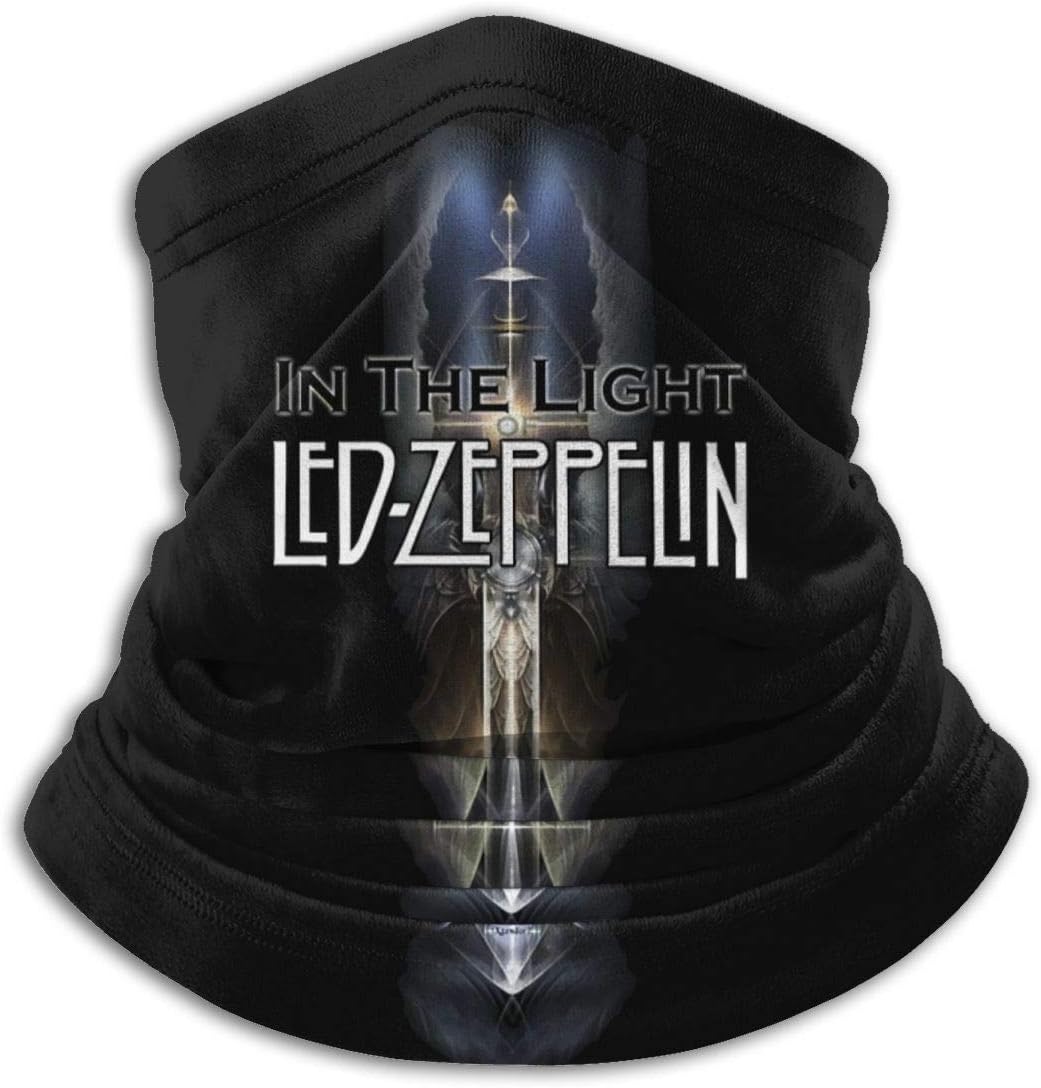Led Zeppelin Neck Warmer Soft Microfiber Headwear Face Scarf Mask For Winter Cold Weather Keep Warm
