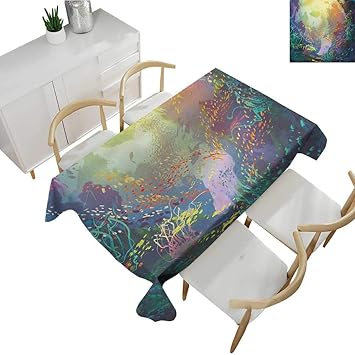 Amazon Com Sea Animals Tablecloth Rectangular Underwater