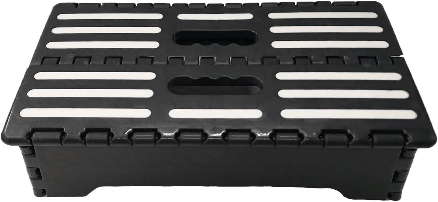 HY DEALS Portable Folding Step Up Stool Car Height Boost Elder Adult Kid Child Non-Slip Step Grips, Foldable & Easy to Store: Furniture & Decor