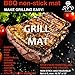 KVD Good Luck Grill Mat-BBQ Grill Mat-Grilling Mat Set of 2 BBQ Grill Mat Heavy Duty Non Stick Reusable-Grilling Mats-16 x 13 Inch-Fat Free Cooking- Open The Way to Healthy Food