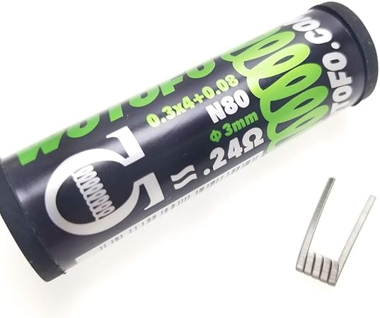 Amazon Wotofo プレビルドコイル Recurve Rda Coil Ni80 0 24w 10pcs Recurve Rda リカーブ Rda 使用 プリメイドコイル Wotofo アトマイザー