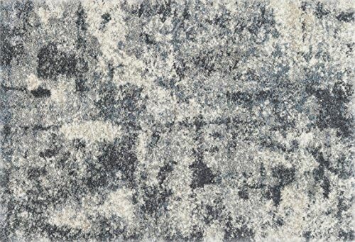 Loloi Rugs QNCYQC-06SL00 Quincy Shag Collection Area Rug, 7'10" x 10'10", Slate