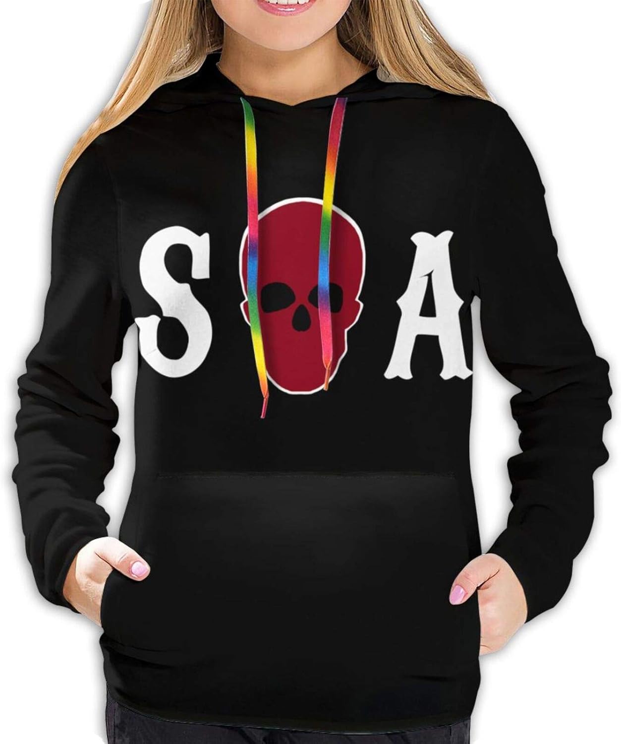 Sons of Anarchy Personalized Harajuku Hoodie Medium Black at Amazon Women’s Clothing store
