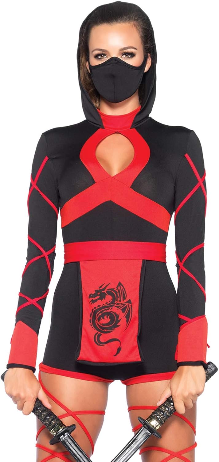 Leg Avenue Women's Dragon Ninja Costume: Clothing