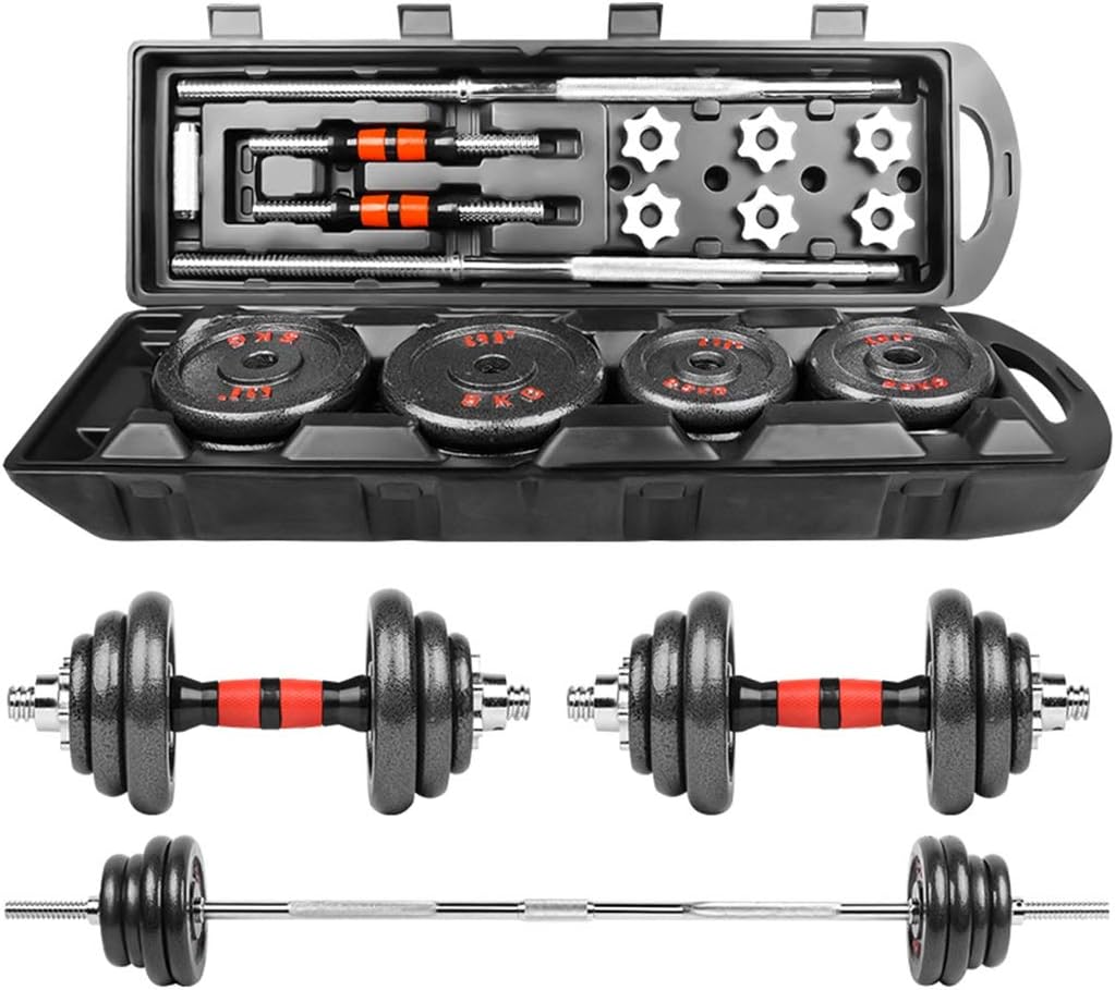 10-110 lbs Adjustable Dumbbell Dumbbells Weight Set Home Fitness Barbell for Gym Home Plates Muscle Body Trainning Storage Box with Wheels