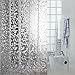 Eforcurtain Standard 72x72 inch Cobblestone Plastic Shower Curtain Liner with 3 Magnets EVA Semi-Transparent Bath Curtain Waterproof and Durable Vinyl Shower Liners