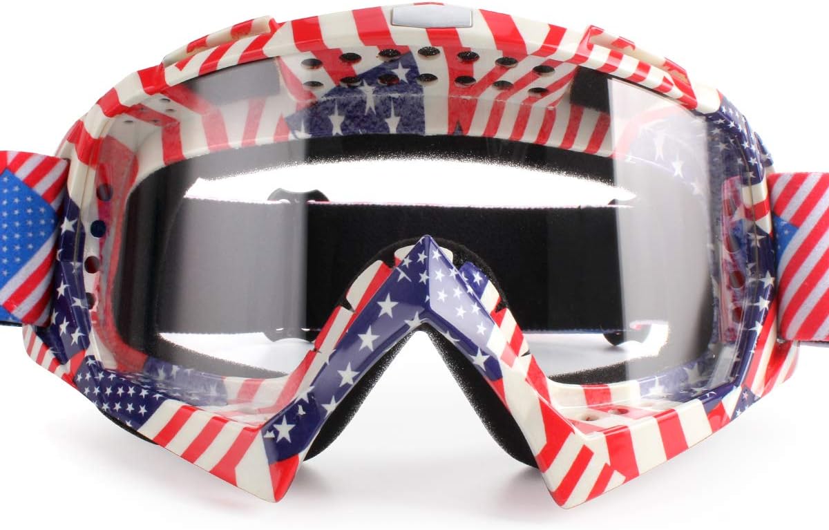 American flag dirt bike goggles Clearance