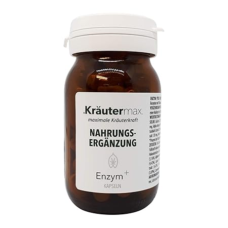 Enzym 60 Kapseln, Vorratspackung für 15 Tage, Enzym Kapseln mit Holunder, Calcium, Protease, Cayennepfeffer, Eukalyptus, prod