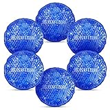 Reusable Gel Ice Packs - Hot Cold Compress by Perfecore - Sciatica Treatment, Low Back, Neck, Shoulder Pain, Migraine Headache, Wisdom Tooth, Sinus - Reduce Eye Puffiness - 6 Pcs with Cloth Backing