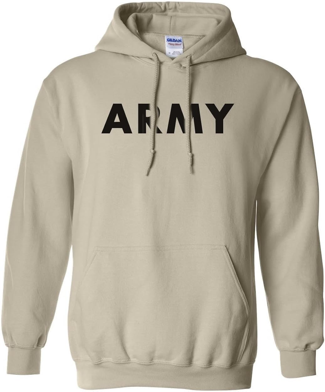 Army Hooded Sweatshirt in Sand at Amazon Menâs Clothing store