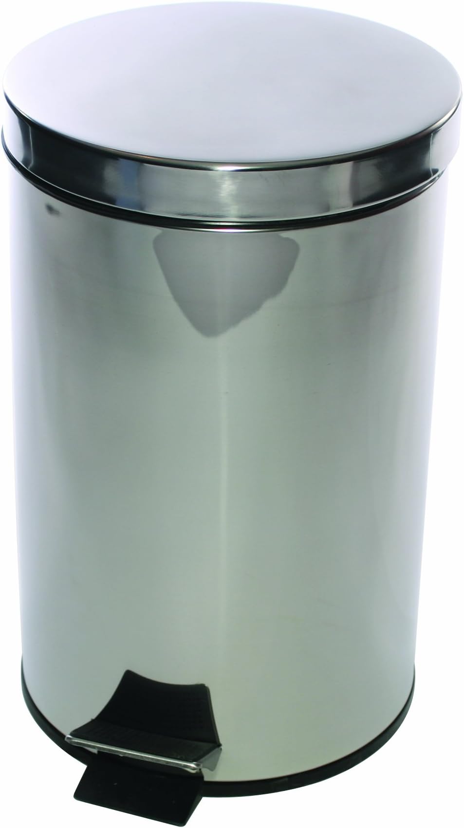 Fsmisc KCO568W12 Pedal Bin Stainless Steel with Removable Plastic Liner 12 Litres D300xH460mm Ref SPC/PB.12/SS, multi-colour