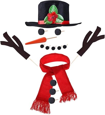 snowman hat and scarf