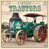 Tractors, Vintage 2017 Wall Calendar 12