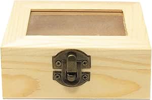C1 Caja de Madera con Tapa Cristal