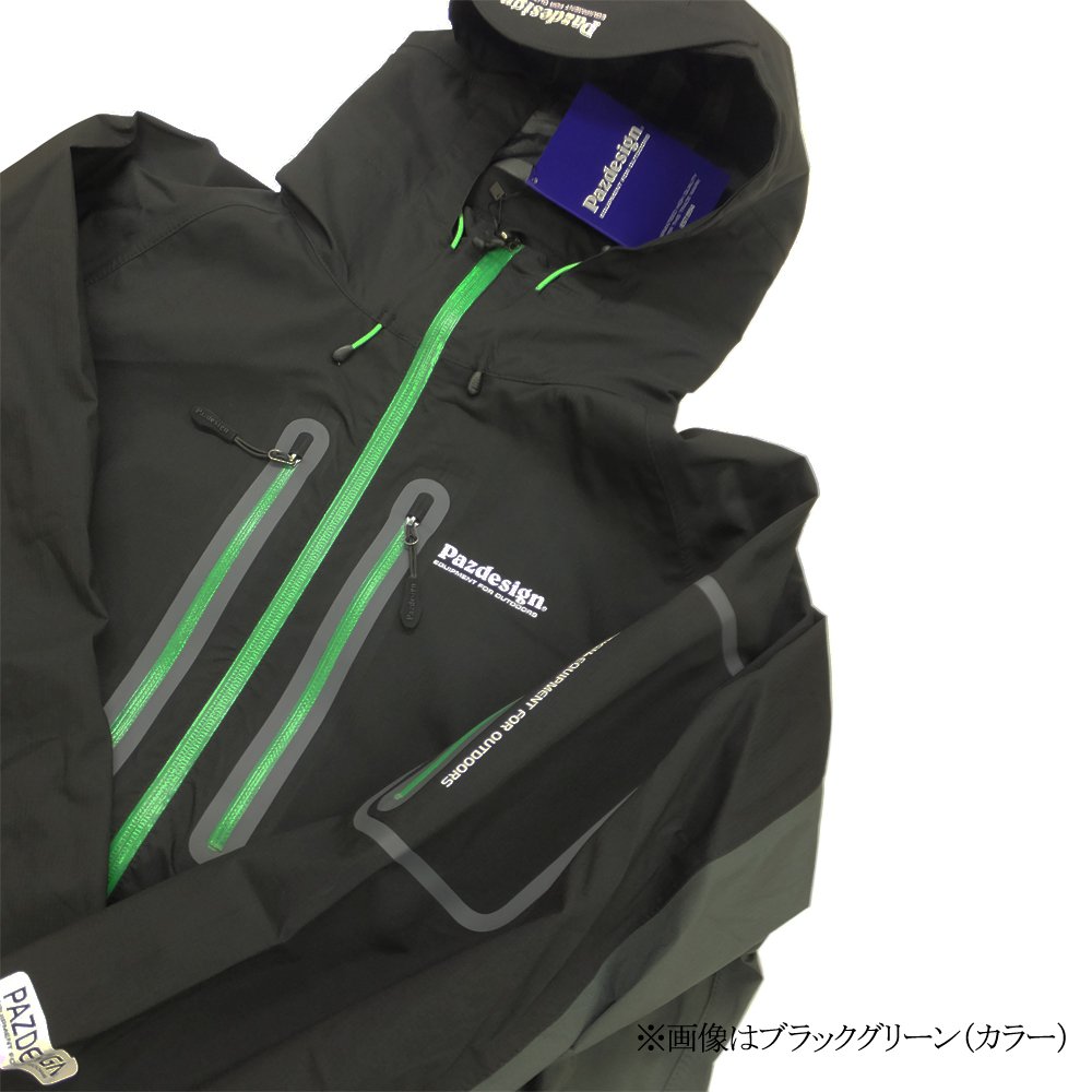 B079vm6p7y Sbr 038 ブラックグリーン Bsストレッチウェーディングジャケット Xl パズデザイン フィッシングジャケット 話題の行列