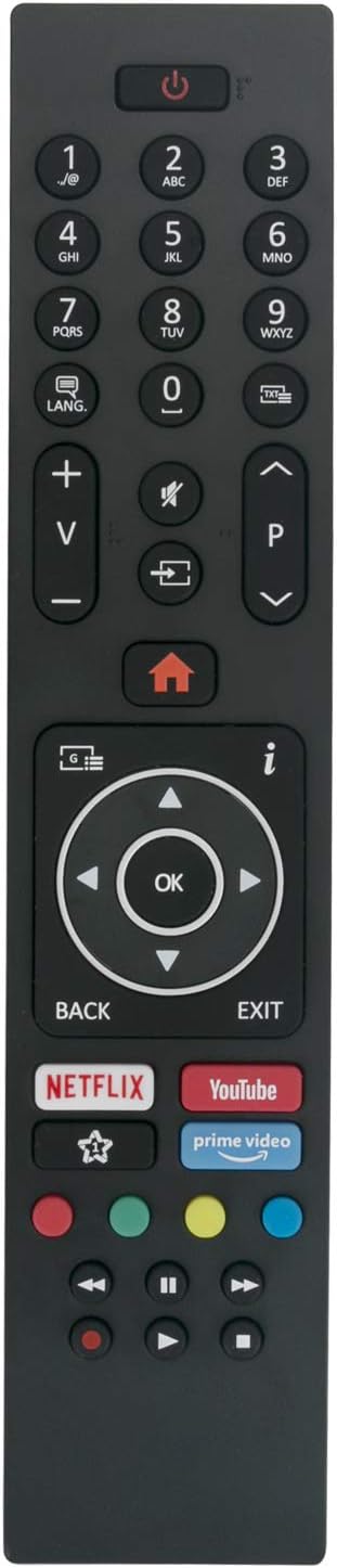 VINABTY RC43135P Remote Control replacement fit for Finlux 75FUC8560 65FUD8060 32FHA5660 for Logik L65UE18 L55UE19 TV