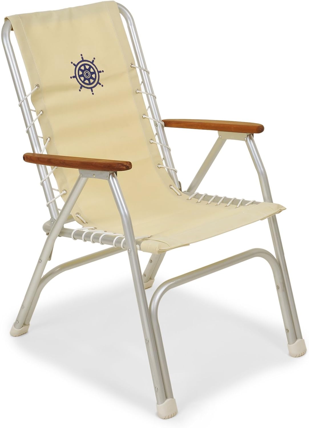 FORMA folding deck chair "Marathon", Frame anodized aluminum tube Ø25mm
