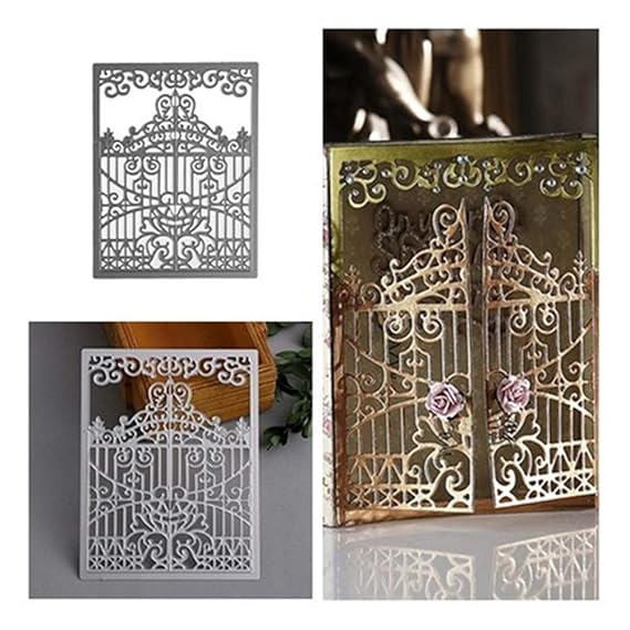 Gemini_mall Cutting Dies for Card Making, Gate Metal Cutting Dies DIY