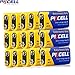 PKCELL 9V Smoke Detectors Battery 6F22 Mn1604 for Thermometer,15 Counts