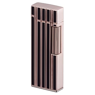 Flint Lighter SD9-34 Rose GoldBlack line Diamond Cut