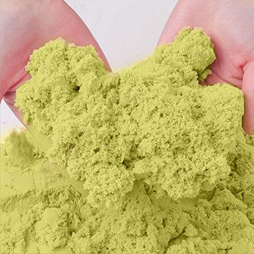 Kidsco Play & Craft Sand With Molds – 6 Assorted Colors Castle Molds 1 pack of magic play Moving sand - For Kids Boys, Girls, Beach Fun, Sensory Toy, Gift, Prize, Summer, Outdoor Creative Craft