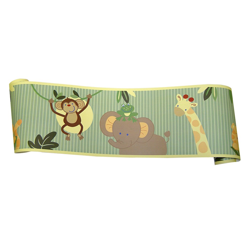 Купить NoJo Jungle Babies Wallpaper Border в интернетмагазине Amazon с