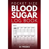 Pocket Size Blood Sugar Log Book: Small 4 x 6 inch Diabetic Logbook, 1 year Diabetes Diary, Weekly Blood Sugar Level Monitoring, 52 weeks Compact Glucose Recording Notebook