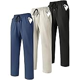 Orrfreer 3,4 Pack Men's Sweatpants with Zipper Pockets Lightweight Joggers for Men Athletic Pants Workout Running Gym